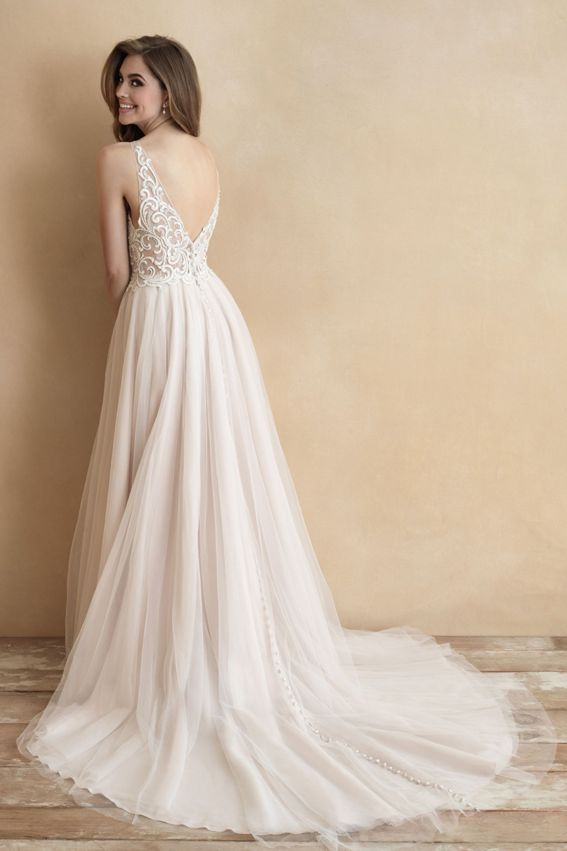 3314 Allure Romance Bridal Gown Cut traditionally