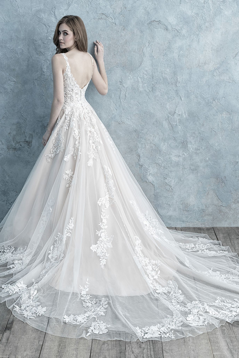 9679 Allure Bridals Floral lace