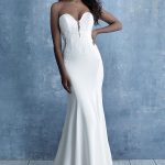 Sheath Wedding Dress Allure Bridals 9702