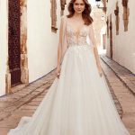 Abella E101 Mariah Shimmer Romantic Wedding Dress