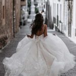 Abella E162 Liv Romantic Lace Sparkling Tulle Gown