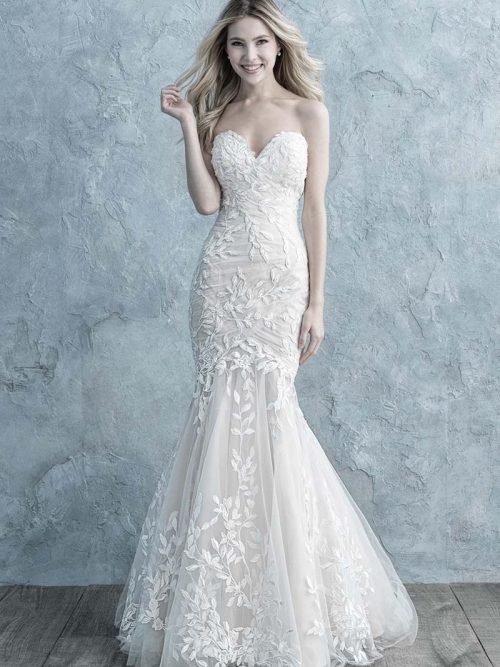9678 Allure Bridals Strapless Wedding Dress