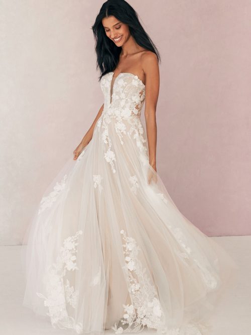 MJ756 Madison James strapless bodice Wedding Dress