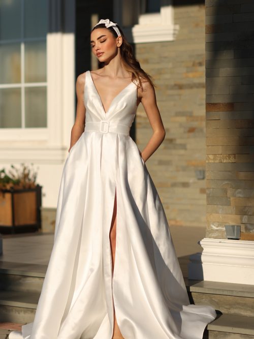Tina Holly Sexy V-neck Wedding Dress
