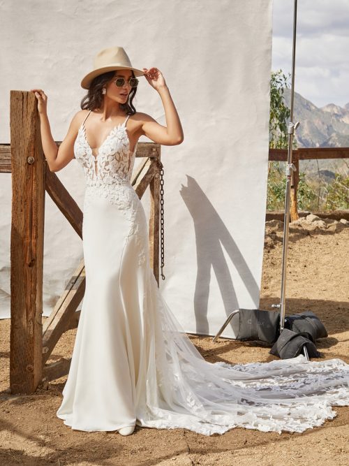MJ861 Madison James  Sheath Wedding Dress