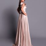 NBM2003 Nicoletta One Shoulder Satin Ruched A-line Bridesmaid Dress